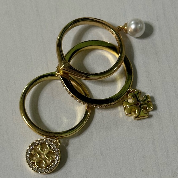 Tory Burch Miller pave / crystal charms  Ring - Picture 8 of 14